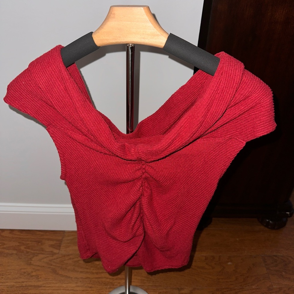 Elegant Red Women's Top